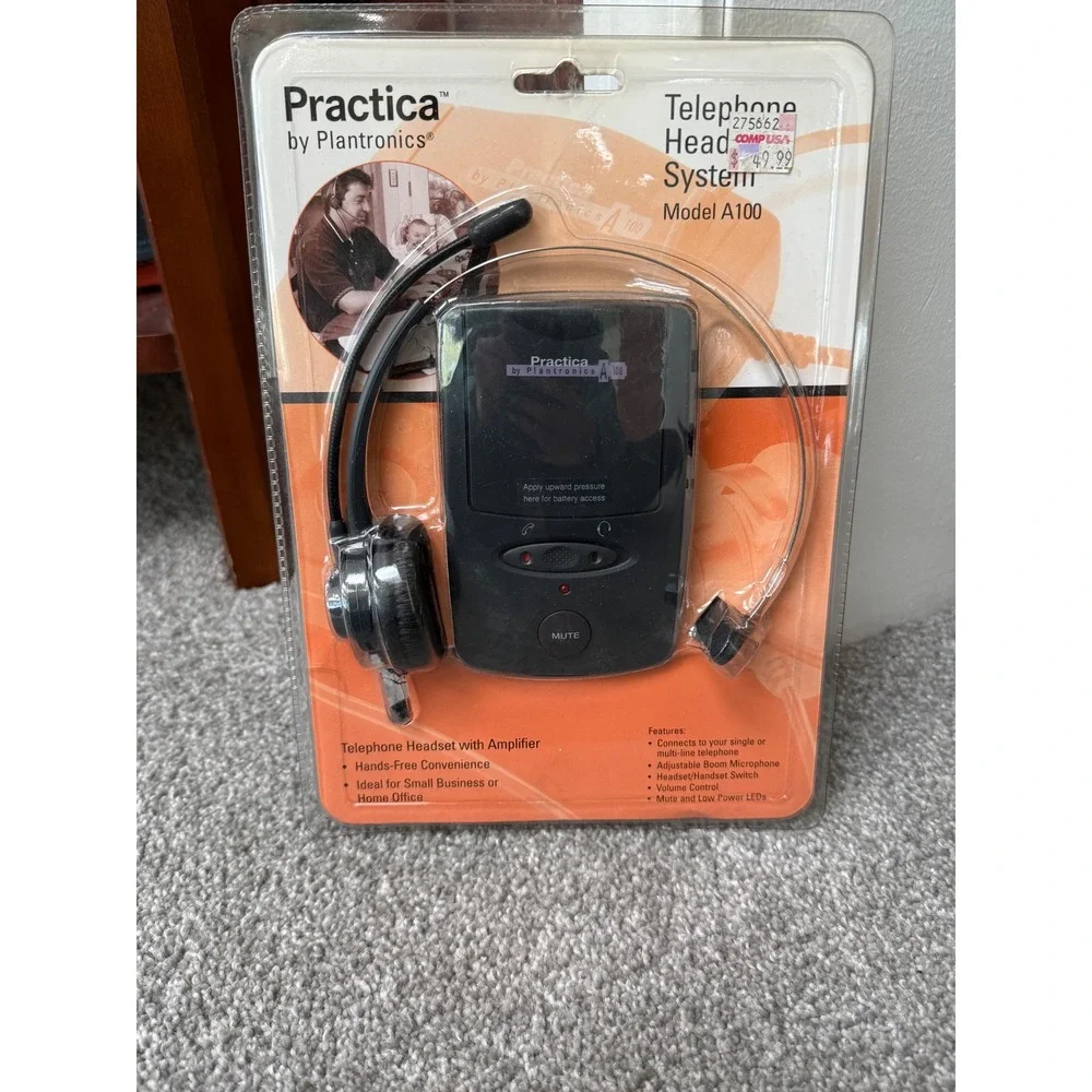 Plantronics Practica A100 Telephone Headset System with Amplifier New Sealed